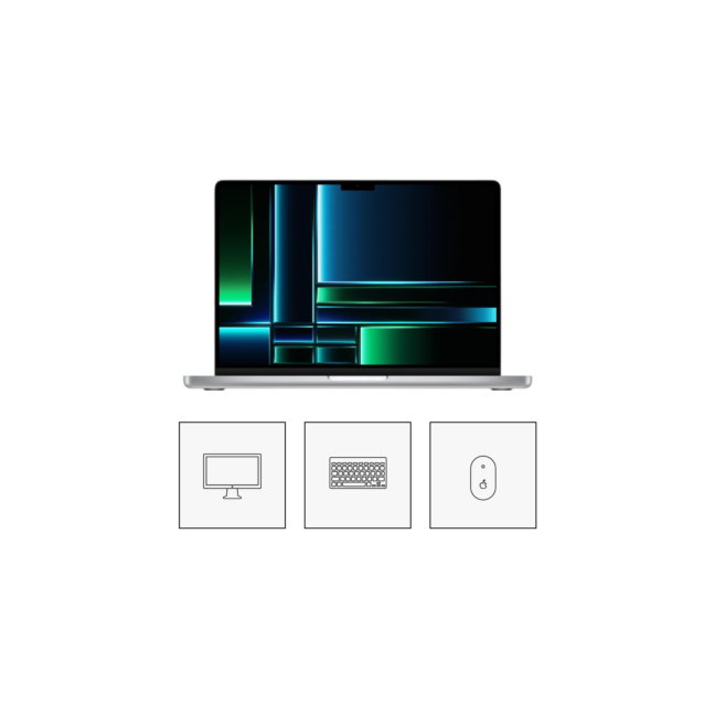 Rendi Macbook Pro 14" M1 tööjaam paindlikult